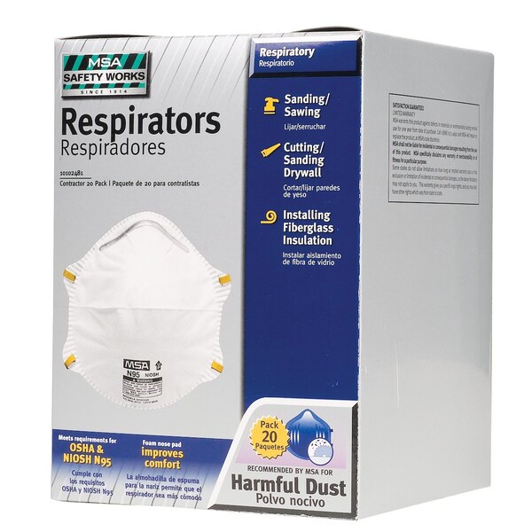 20 Pack N95 Respirators 5.5" x7.4" x5.5"